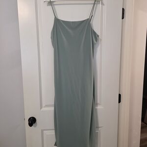 H&M Strapless Sage Green Dress